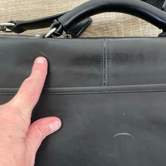 Vintage Coach Portfolio Thompson Briefcase Attache Black Leather Style F06455 | - Picture 14 of 15